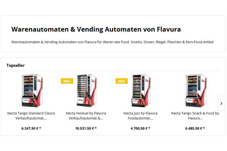 Outdoor Vending Automaten und Outdoor Automaten by Flavura